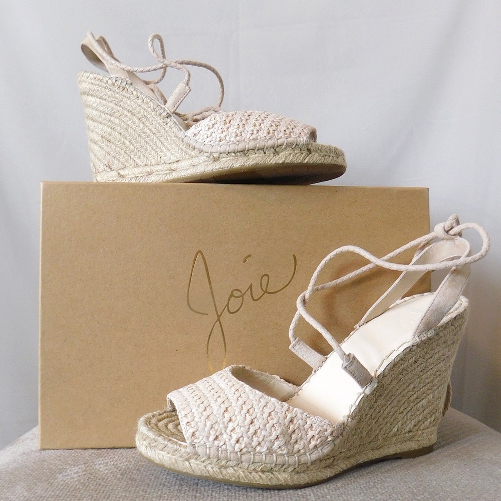 Joie Kacy Espadrille Wedge Sandals Size US 10 EU40